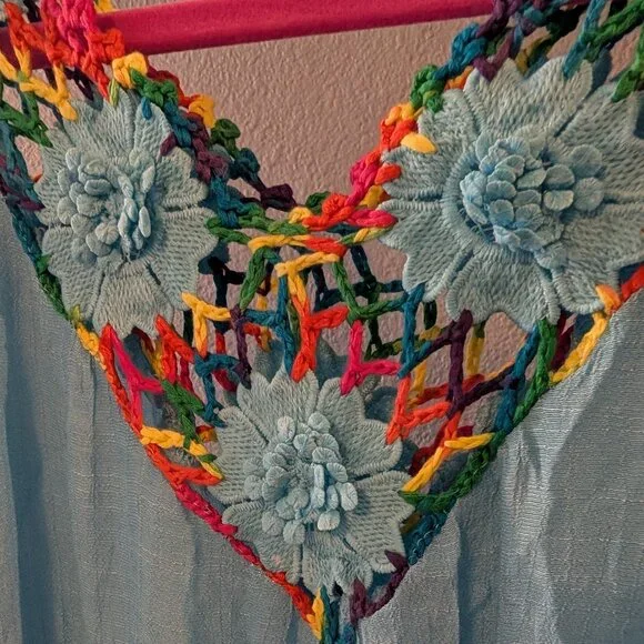 Rainbow Crochet Swim Cover Up - Picture 3 of 5